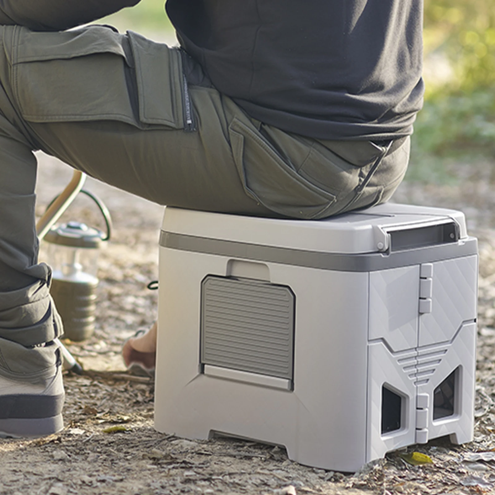 RV Travel Potty Portable Folding Toilet with Lid 150KG Capacity Reusable Toilets for Outdoor Camping Hiking Sailing Accessories