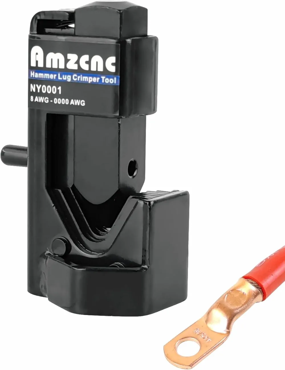 Hammer Lug Crimper Tool for 0000 AWG Battery & Welding Cables (8 AWG to 4/0) view 4