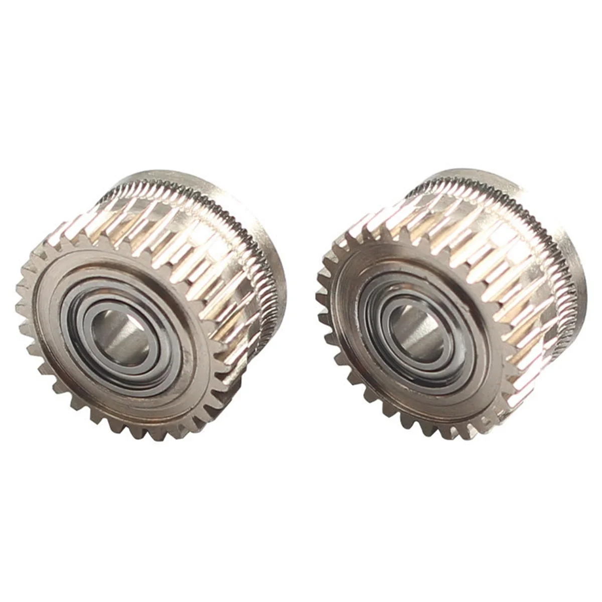 Semua gigi berlapis nikel logam gigi Drive filamen kekerasan tinggi untuk K1/K1MAX/K1C bagian Printer 3D ekstruder