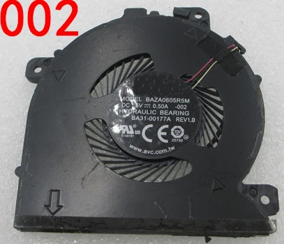 NEW FAN FOR Samsung Notebook 9 NP900X5N NT900X5V-A58A BAZA0605R5M 001 BA31-00169A BAZA0605R5M 002 BA31-00177A cooling fan