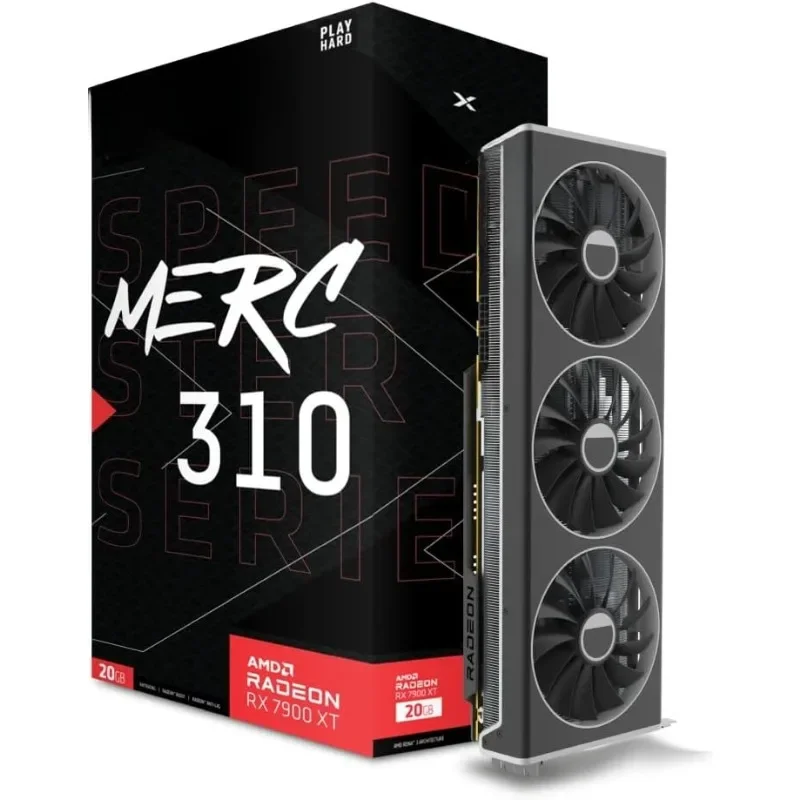 Tarjeta gráfica Speedster MERC310 AMD Radeon RX 7900XT Ultra Gaming con 20GB GDDR6, AMD RDNA 3 RX-79TMERCU9