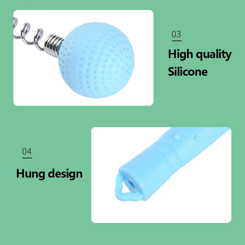 Spring Massager Relaxation Spring Elastic Knock Stick Golf Ball Massager Massage Hammer Ball Body Massager Massager Ball Hammer