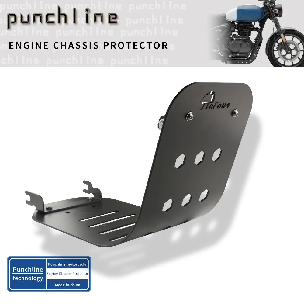 

Fit For Hunter 350 Hunter350 2022-2025 Engine Chassis Cover Anti-sand Stone Guard Protection Plate