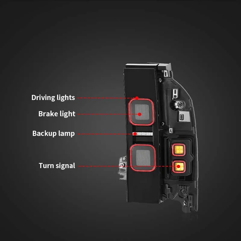 Car LED Taillight For Land Rover Defender L663 Tail Lights 2020-2025 Rear Brake High Addtional Turn Signal Reverse Light