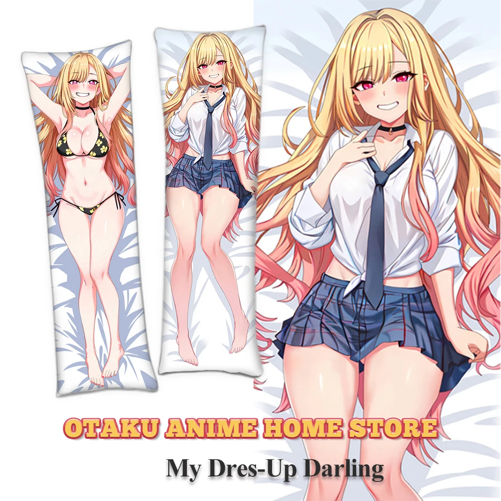 

Аниме Dakimakura наволочка с персонажем мультфильма Китагава Марин наволочки для всего тела обнимающие постельные принадлежности наволочки