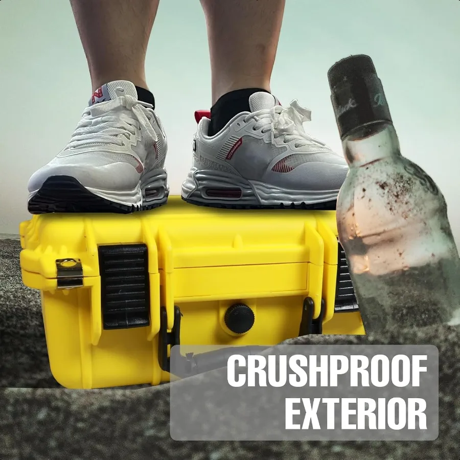 14x 11.5x 6.5 인치 하드 케이스 휴대용 방수 보호 카메라 케이스 맞춤형 폼 피팅 드론 카메라용