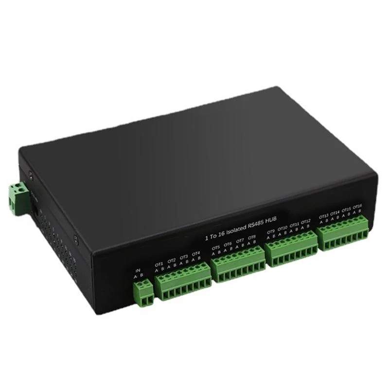 U55B 1 RS485 Industrial Serial Server Isolated HUB RTU to for Gateway Dual-way RS-485 to Ethernet