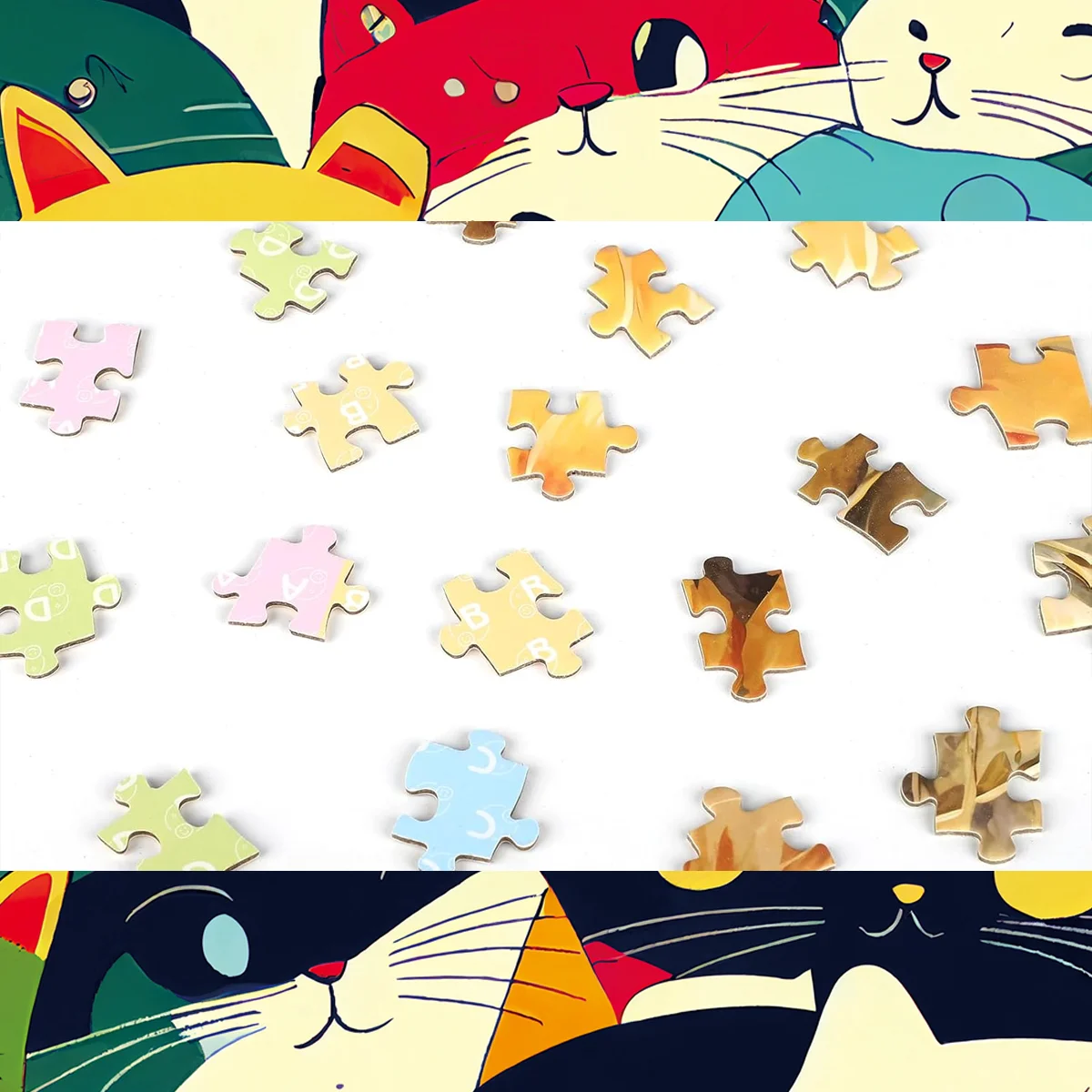 Legpuzzels voor volwassenen/kinderen 300-delige groep Schattige katten Legpuzzels Families Games Speelgoed voor thuis Kunstdecorpuzzels 15 "x 10"