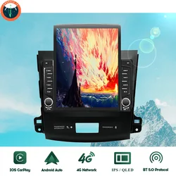 2Din Android 14.0 Car Radio Stereo For Mitsubishi Outlander 2005 - 2013 Auto GPS Navi Audio Video DVD Player Head Unit 4G Lte BT