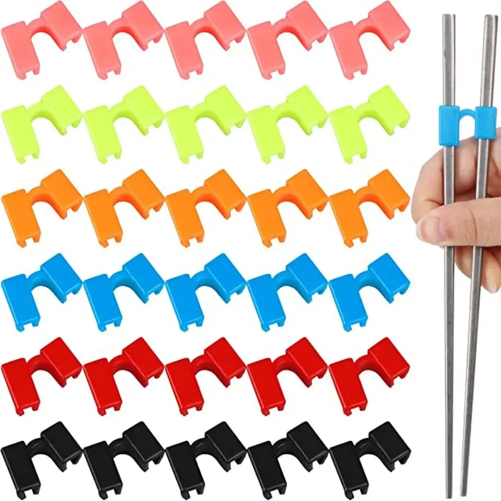 

5Pcs Plastic chopsticks clip Chopsticks Aid Training Covers Chopstick Holders Chopstick Clamps Sushi Chopsticks Kitchen Tools