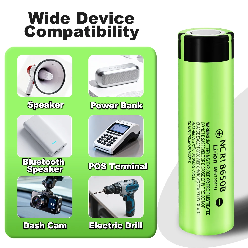 LiitoKala nuove batterie al litio ricaricabili originali NCR18650B 3.7 v 3400 mah 18650