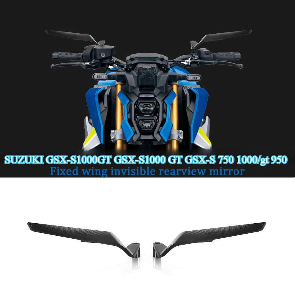 Motorcycle Mirrors Stealth Winglets Mirror Kits Adjustable Rear View Mirrors For SUZUKI GSX-S1000GT  GSX-S 750 1000gt 950