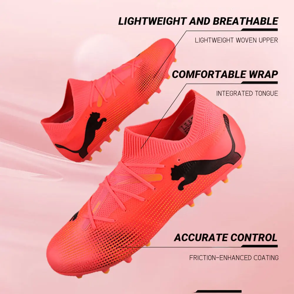 

Мужские кроссовки Puma Future 7 Match+ Ll Mg, спортивная обувь для ежедневных соревнований, практической подготовки, с шипами, удобные и легкие футбольные бутсы для игры на искусственном газоне 107712-03