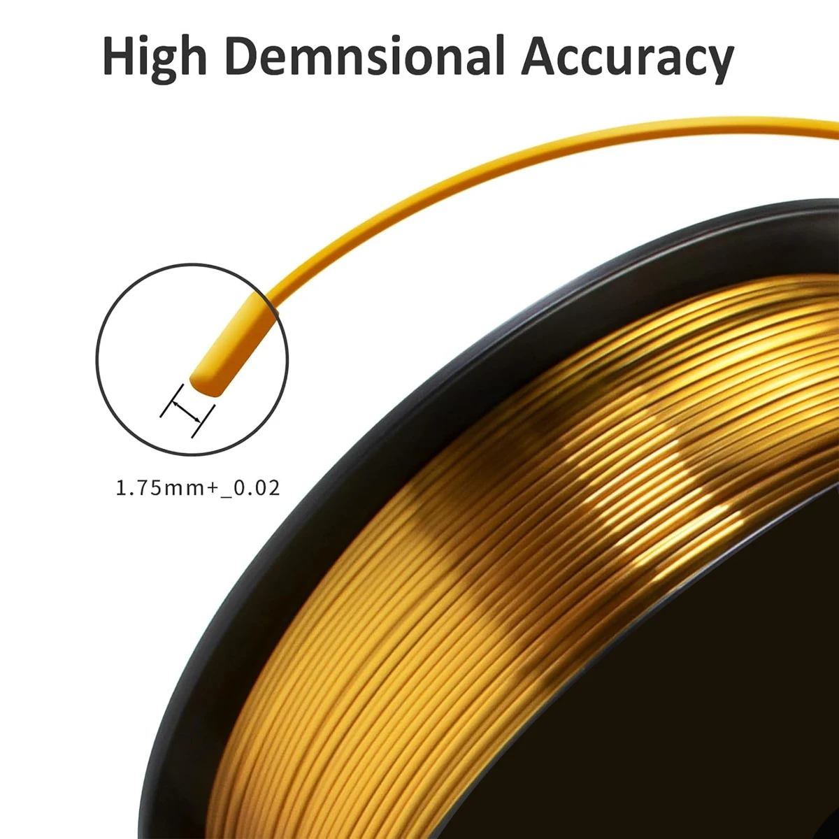 3D Printer Filament PLA Silk Gold 250g 500g 1Kg 3D Printing Material Silk PLA Rose Gold 1.75mm Wire Vacuum Packaging