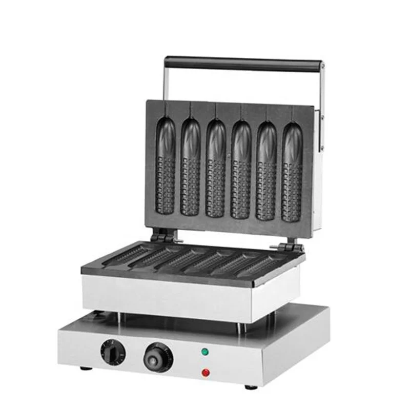 Stainless Steel Crispy Machine Corn Stick Waffle Maker/Crispy Making Machine for Wholesale