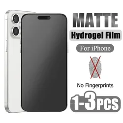 3Pcs Matte Hydrogel Film For iPhone 16 15 13 14 12 11 Pro Max Mini Plus SE2020 Front Soft Screen Protector 7 8 6 Plus XR XS Film