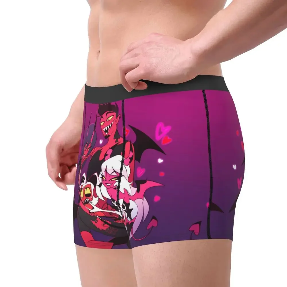 Moxxie Helluva Boss Blitzo Adult Animation Underpants Cotton Panties Male Underwear Print Shorts Boxer Briefs