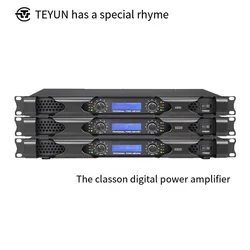 Teyun Professional Digital Power Amplifier 1U Professional Power Amplifier Household Stage Sound High Power Speaker Amplifier