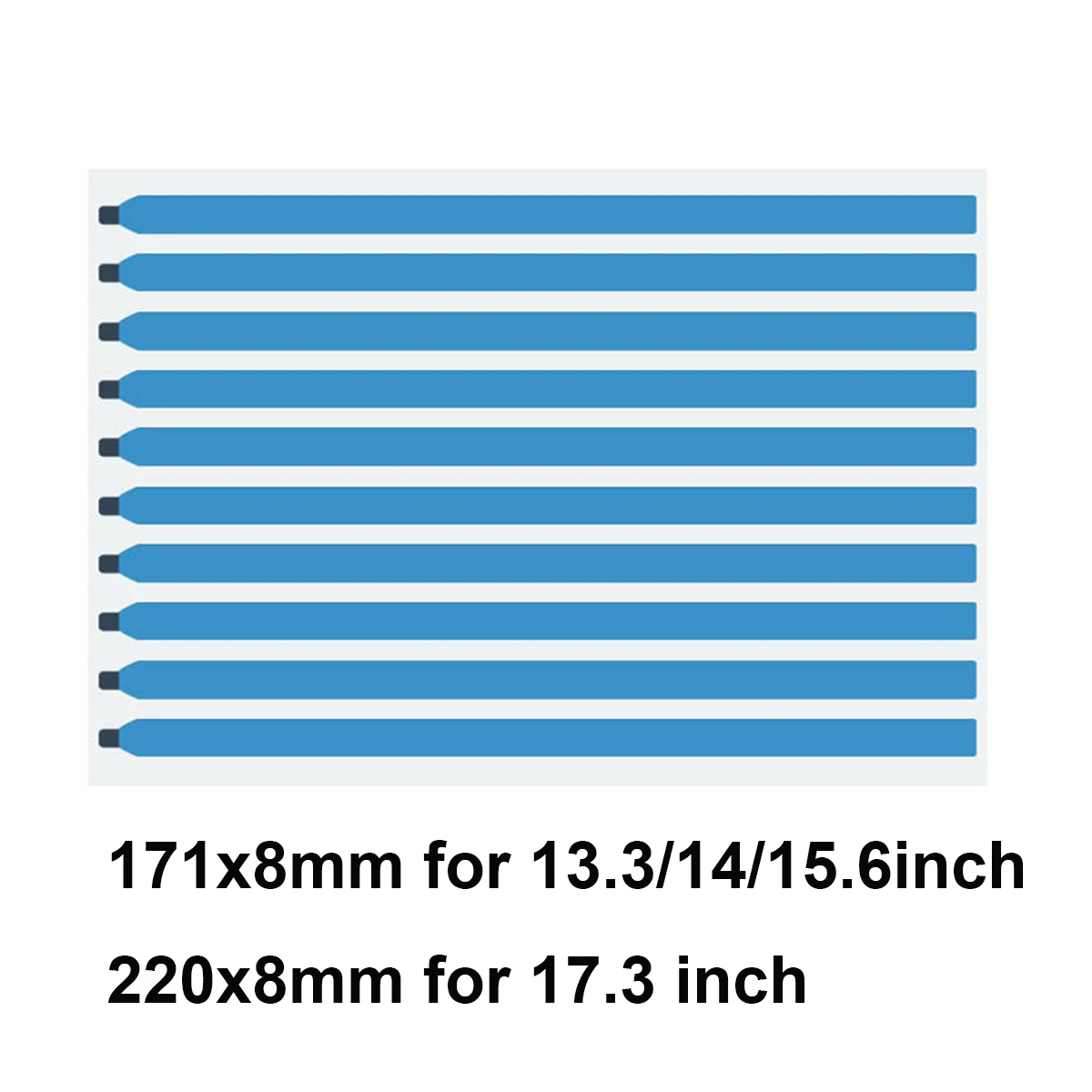 10Pcs Double-Sided LCD Screen Frame Tape for Laptop Easy Pull Glue Display Screen Assembly Adhesive Tablet Phone Repair Sticker