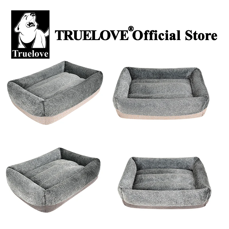 Truelove Plush Warmer Pet Bed Modern Soft Plush Pet Bed for Cats Dogs Self Warming Autumn Winter Indoor Snooze Sleeping TLR1905