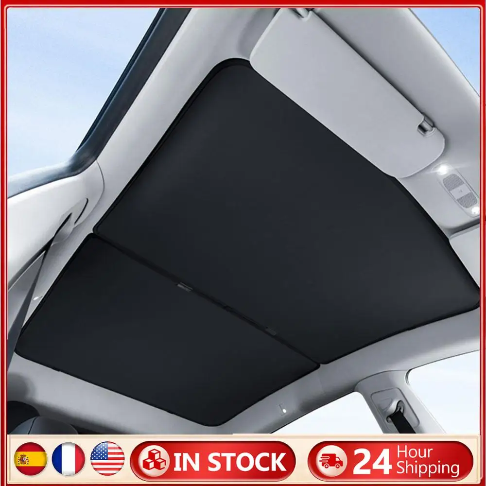 

Sun Roof Shade Ultraviolet Isolation Front & Rear Top Glass Window Roof Shade for Tesla Model 3 2024 Front Rear Sunroof