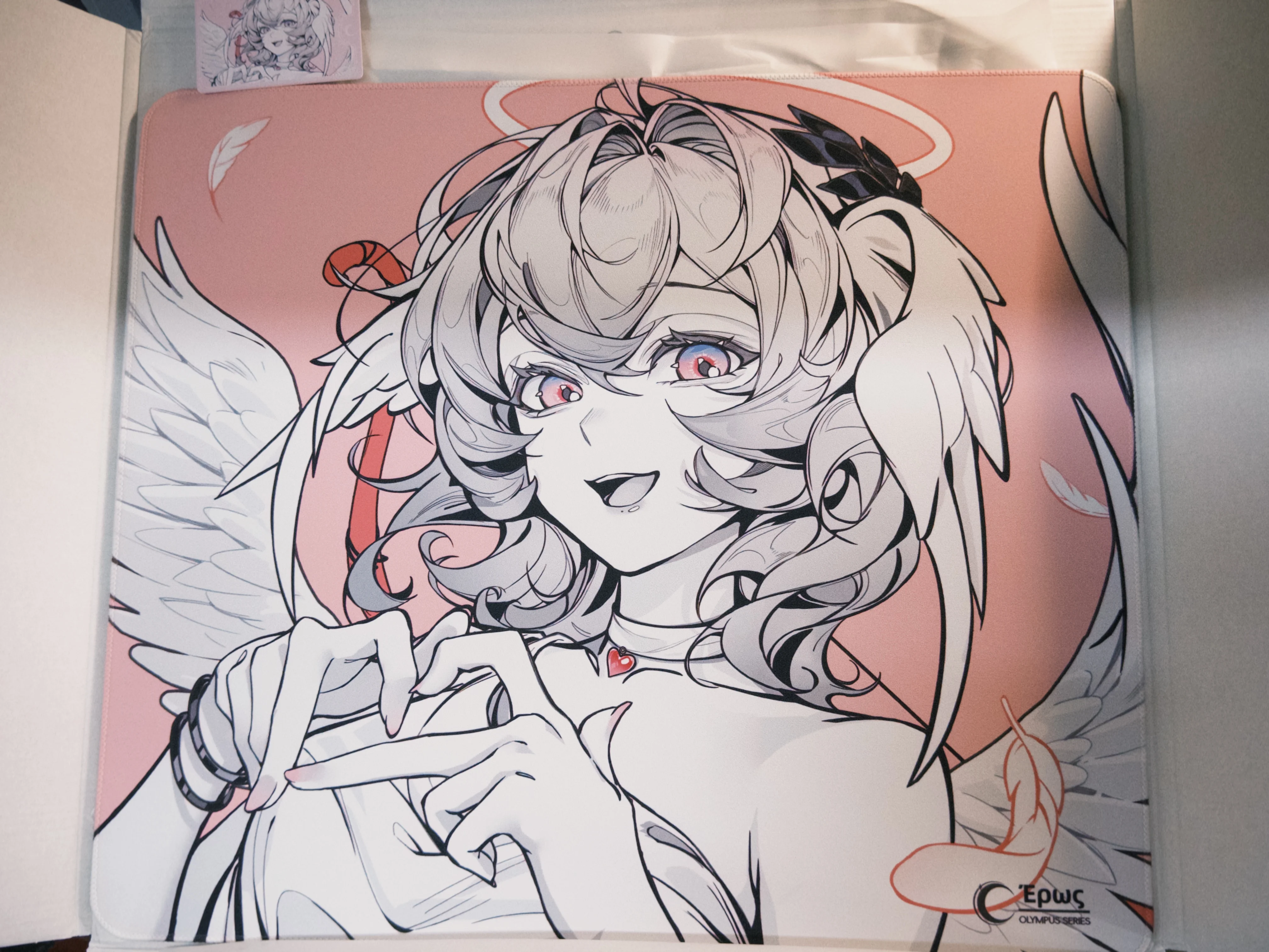 Olympus Series Cupid Mousepad Xsoft Fps Unsmooth Neutral Esports Gaming Mouse Pad Customize Accessories 490x420mm /360x300mm