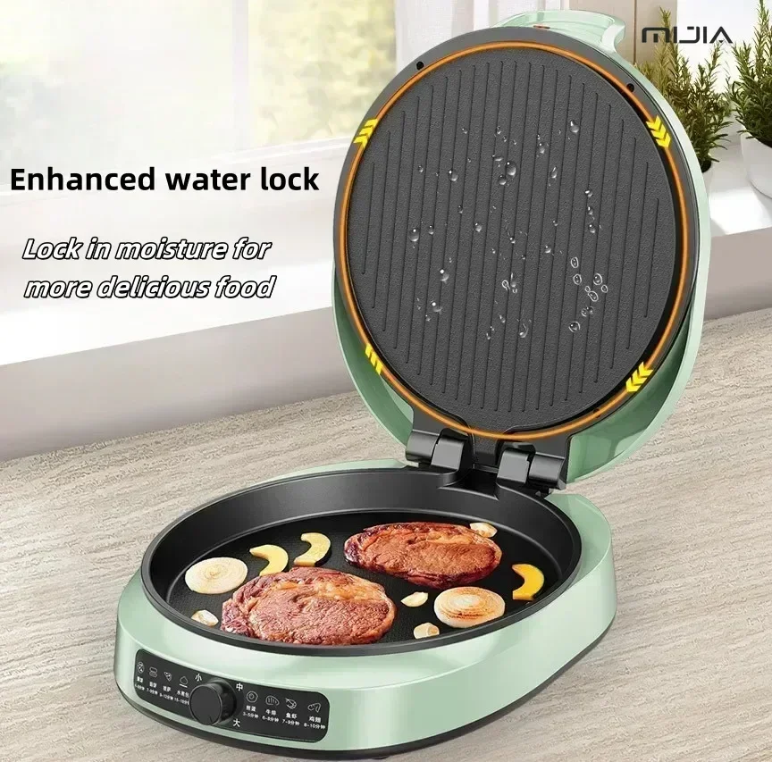 Electric Baking Pan - Suspended Pancake Machine, Temperature Control, Double-Sided Heating, Pancake & Deep Frying Grill Pan