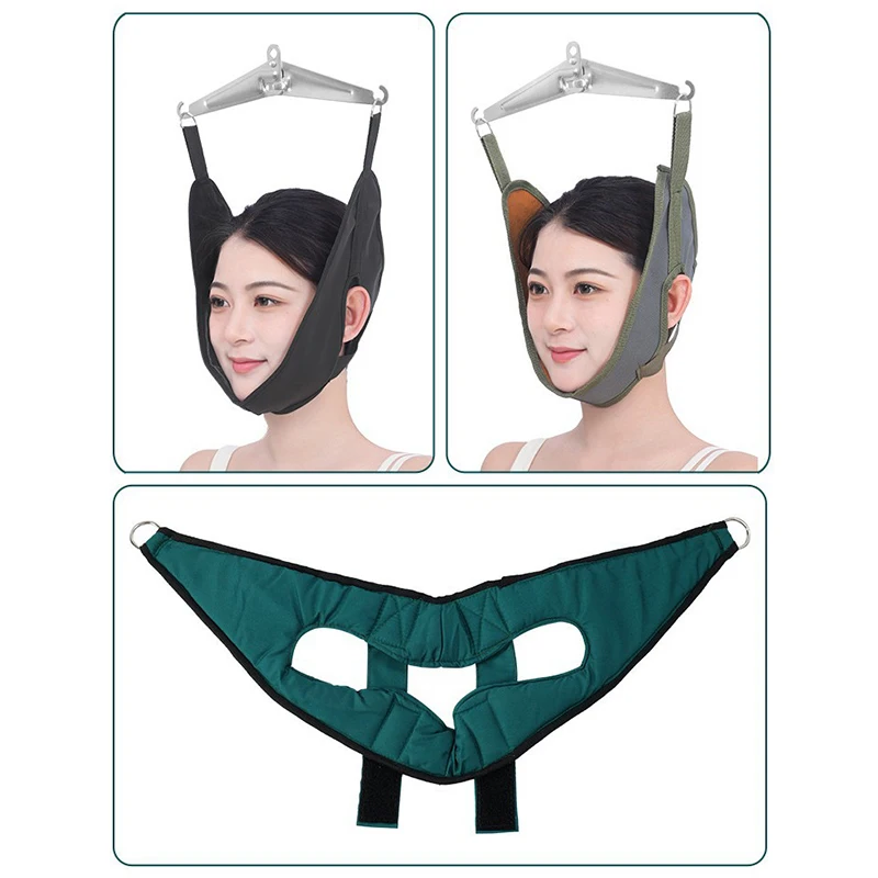 Picture 5: Fixed Strap Pain Relief Chiropractic Tools Headgear Hanging Cervical Traction Device Stretch Neck Harness Neck Stretcher Belt