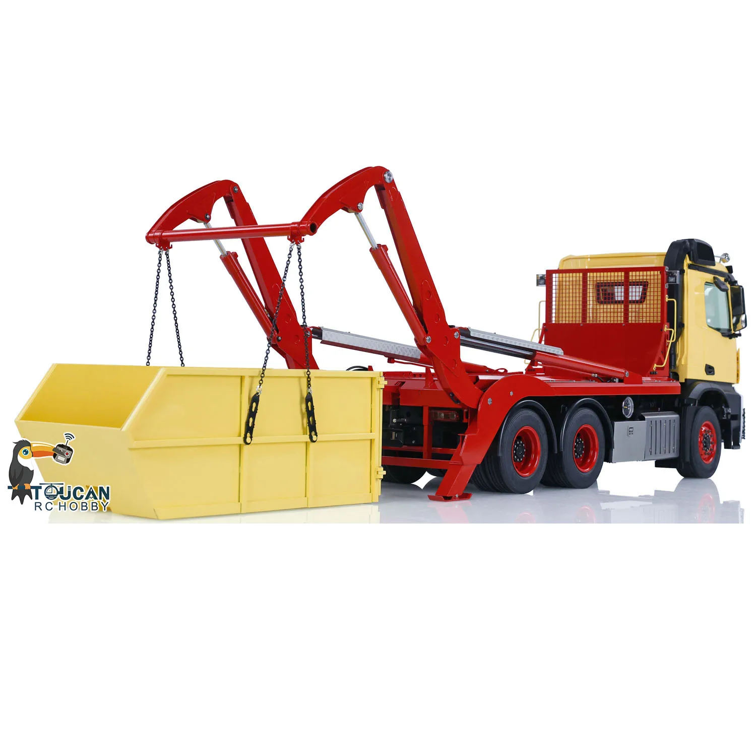 RTR 1/14 RC Hydraulic Metal Skip Loader DIY Model VL18U K3363 PL18EV Lite Swing Arm Dump Truck Car Toy Lights Sounds THZH1717