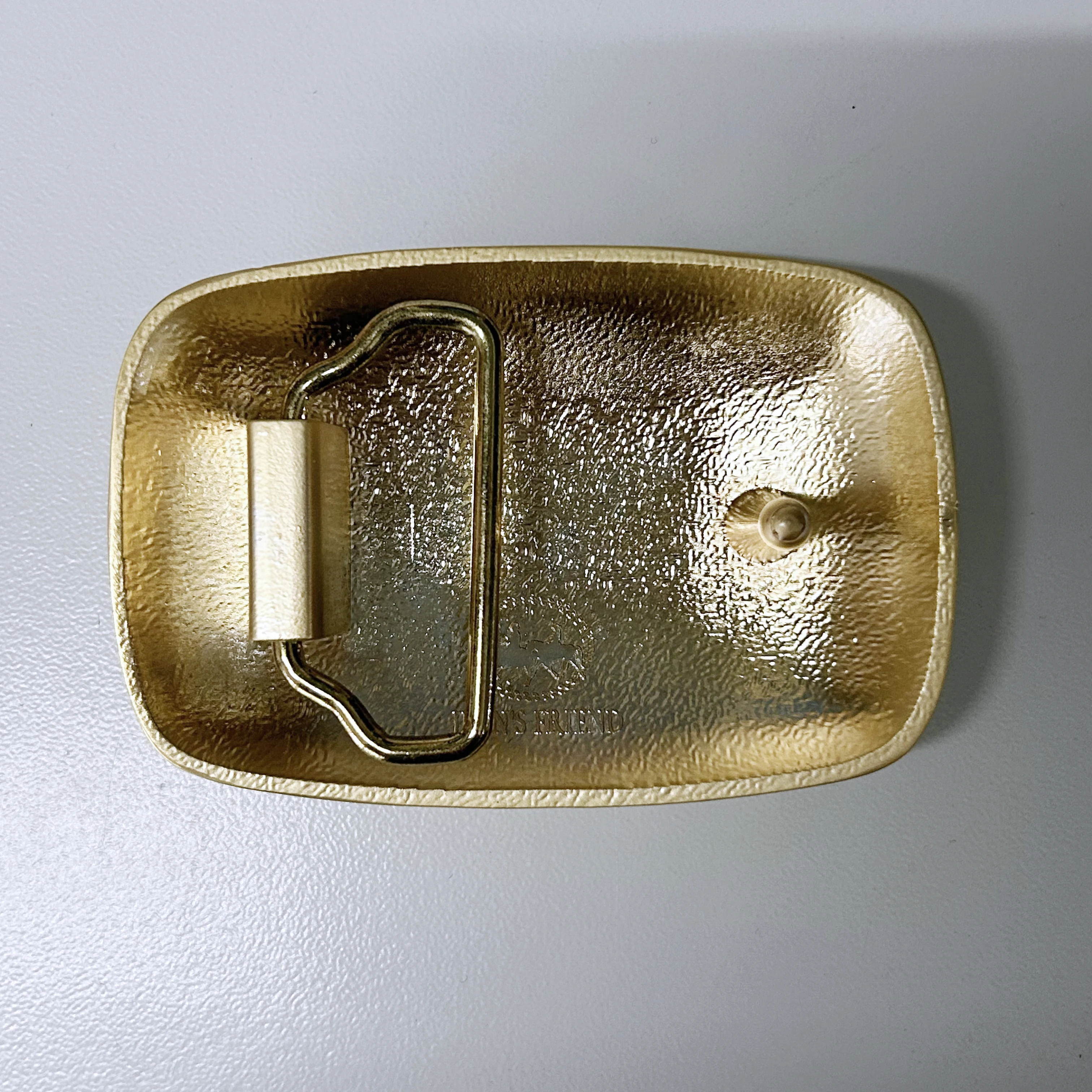 Gold Plated Geometric Angles Polyhedron Western Belt Buckle BUCKLE-T122GD