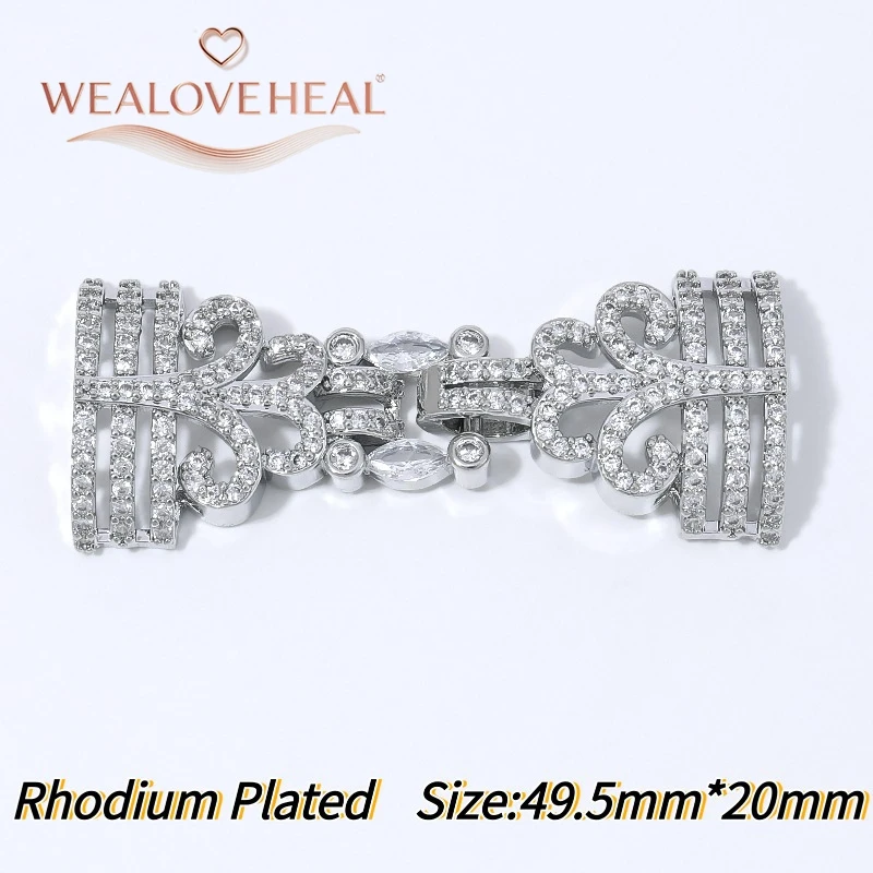 Luxuriöser 18K vergoldeter Messing-Verbinder mit mehrreihiger Schleife und Perlen sowie CZ für DIY-Armband- und Halsketten-Schmuckherstellung. – Detail 20