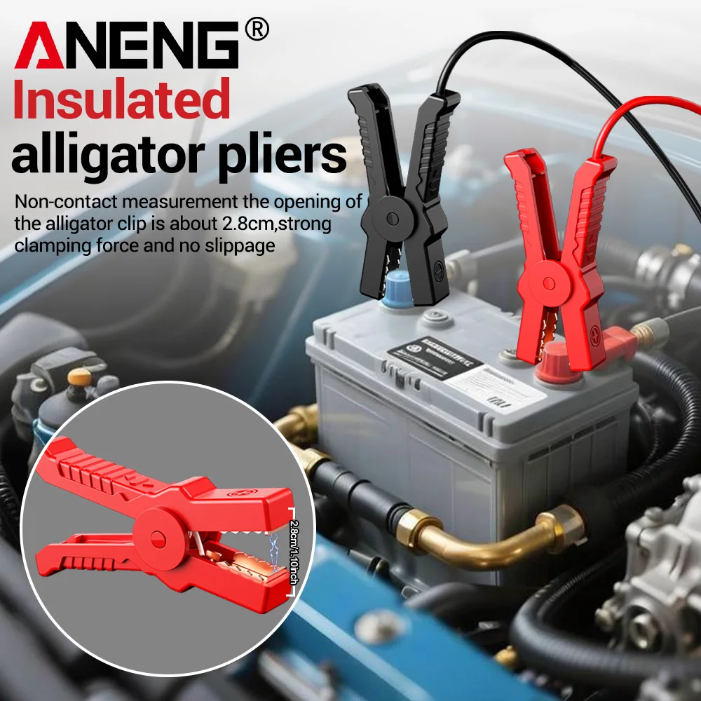 

Digital Car Battery Tester Alternator Tester Automotive With Insulated Alligator Clip Battery Checker Professional Tools