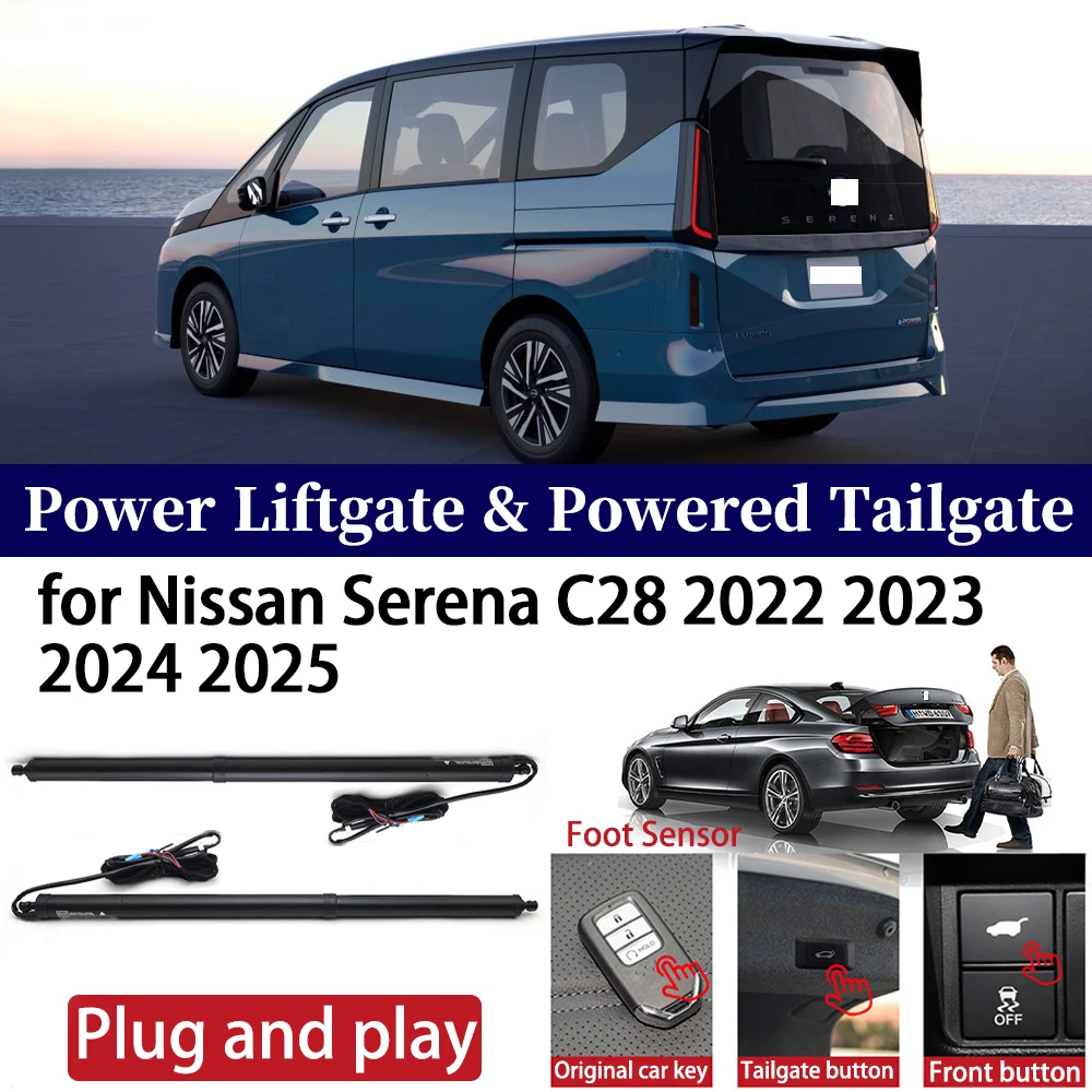 

ZhuCamX for Nissan Serena C28 2022 2023 2024 2025 Car Power Liftgate Automatic One-Click Powered Tailgate Strut opener