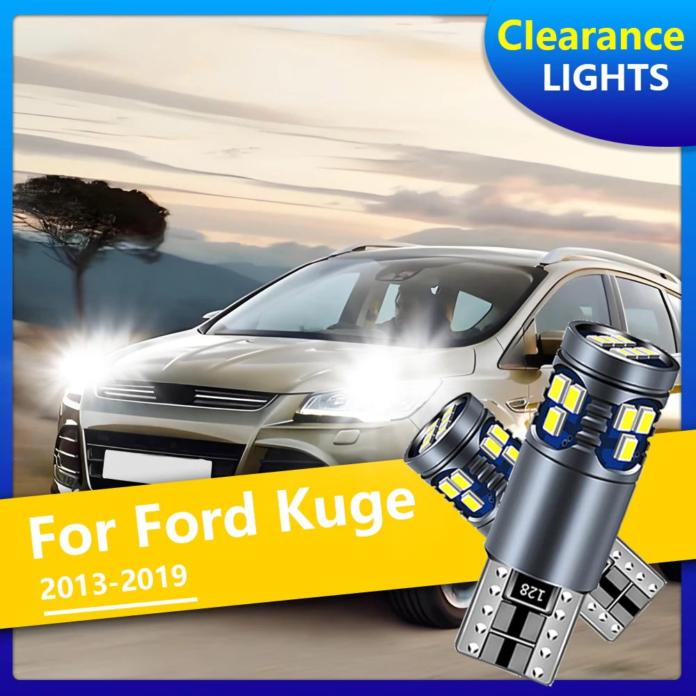 

2 шт. 8000LM Canbus автомобильный светодиодный габаритный фонарь T10, светодиодный автомобильный светильник, обновленный чип для Ford Kuga 2013 2014 2015 2016 2017 2018 2019