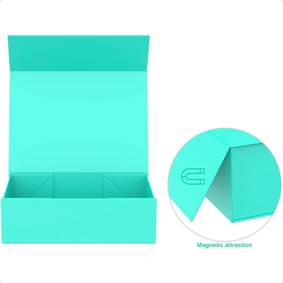 Caja de regalo con tapas 9,85 x 5,95 x 3,15 pulgadas Cajas de regalo con cierre magnético para embalaje de regalo Caja de regalo para Navidad Día de la madre Padre