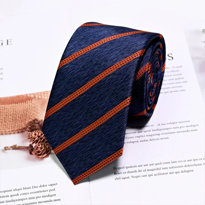 New diagonal striped silk tie for men's mulberry silk business fashion jacquard hand tie in stock