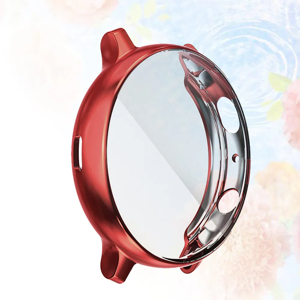 Electroplate Watch Cover Protective Frame Red for 2 40Mm Anti-Scratch Tpu Smartwatch Case Secure Slim Fit