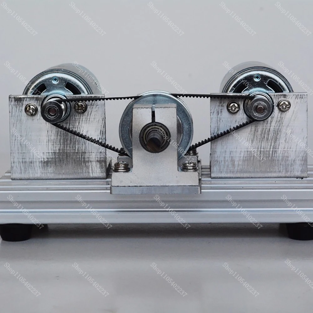 895 DC Motor Dual Spindle Drive Kit High Torque Timing Belt Pulley 60 Tooth Synchronous Wheel 775 motor