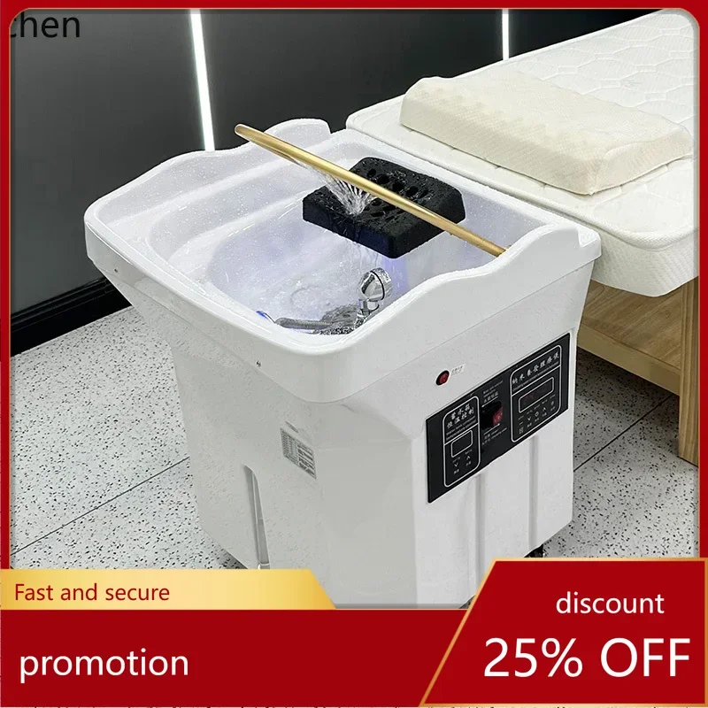 

Кушетка для процедур на голову HXL с циркуляцией воды, без фумигации, с подвижным шампунь-бассейном с регулировкой высоты.