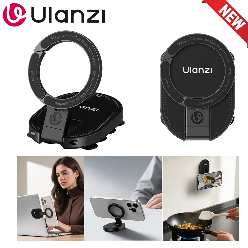 Ulanzi MA39 Magnetic Smartphone Desktop Stand With Suction Cup for iPhone