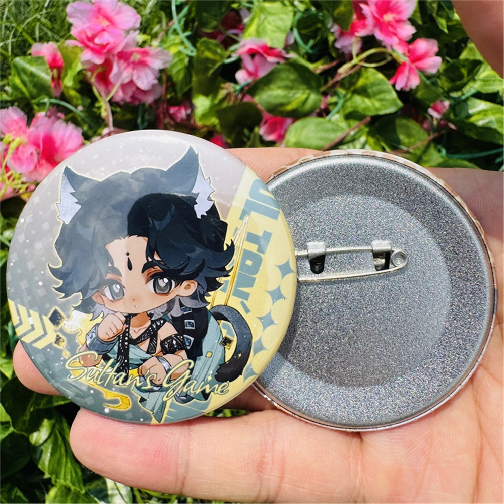 Cartoons Game Sultan's Game Cosplay Badge Pin SPTE Tinplate Brooch Accessories Prop