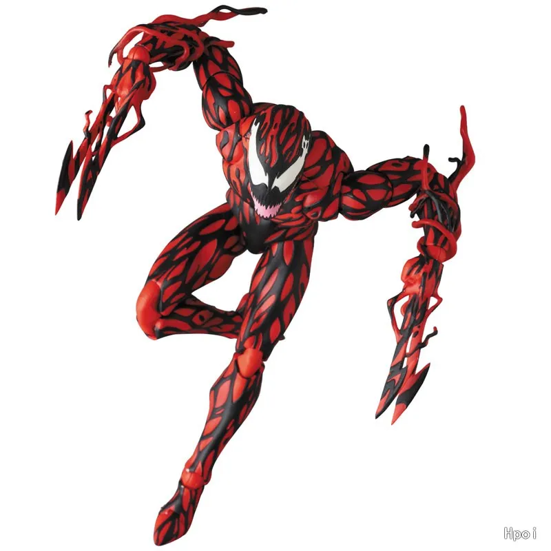 متوفر في المخزون لعبة Medicom الأصلية MAFEX Spiderman Carnage Comic Ver. مجموعة ألعاب هدايا شخصية أنمي