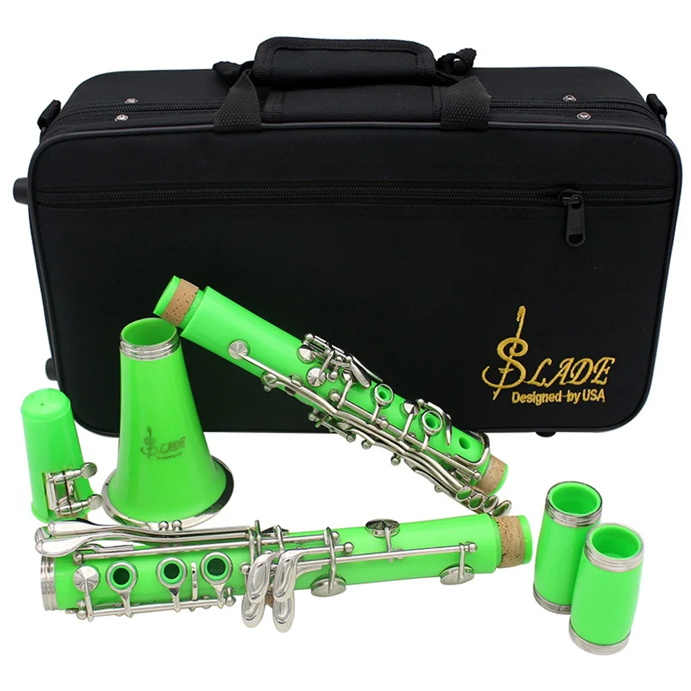 

SLADE Clarinet Bb 17 Key Sib Klarnet Bakelite Body Material bb Clarinette with Box Reeds Cleaning Cloth Screwdrivers Accessories