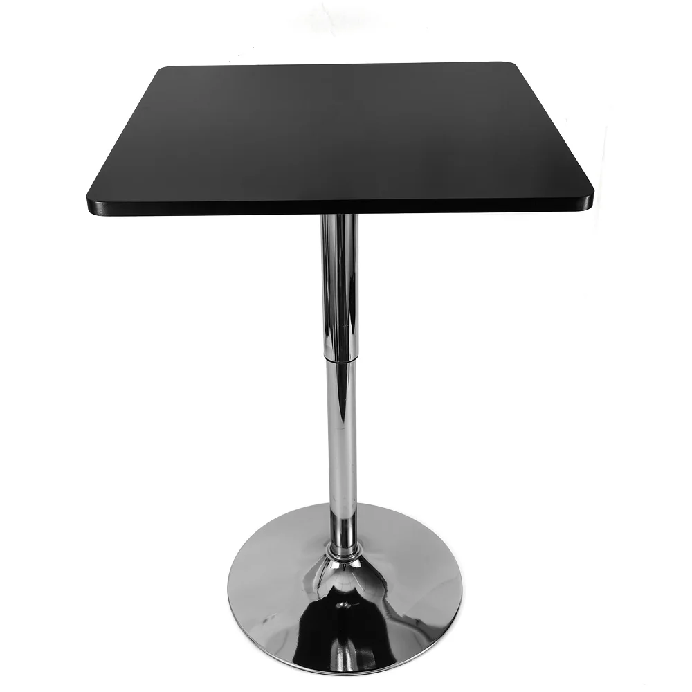 

Adjustable Square Bar Table 360 Degree Swivel Square Creative Dining Table 27.5-35.4inch Adjustable Height Computer Desk