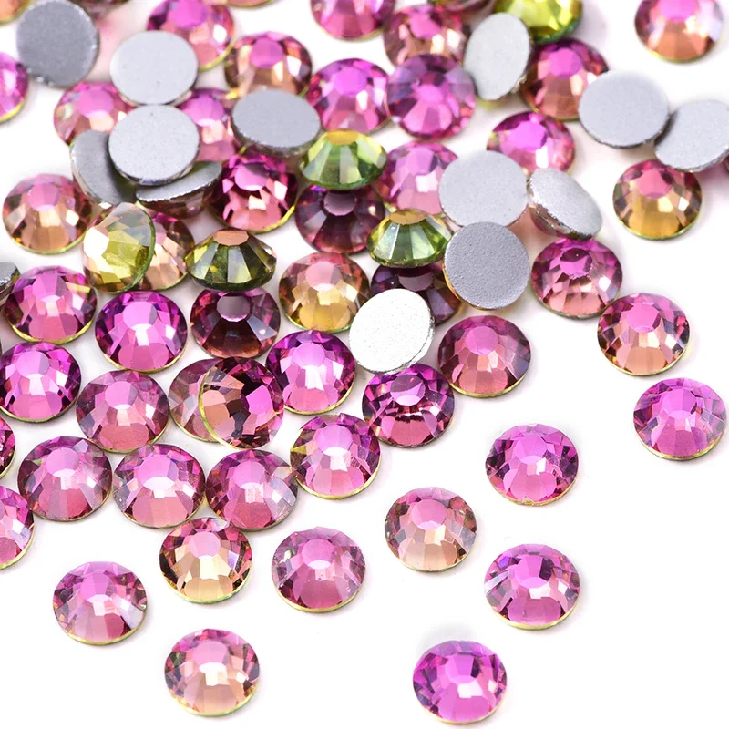 Bobohoo SS3-SS40 Non HotFix Rhinestones FlatBack Special Color Strass Sewing Fabric Garment Glittering Stones for DIY Decoration