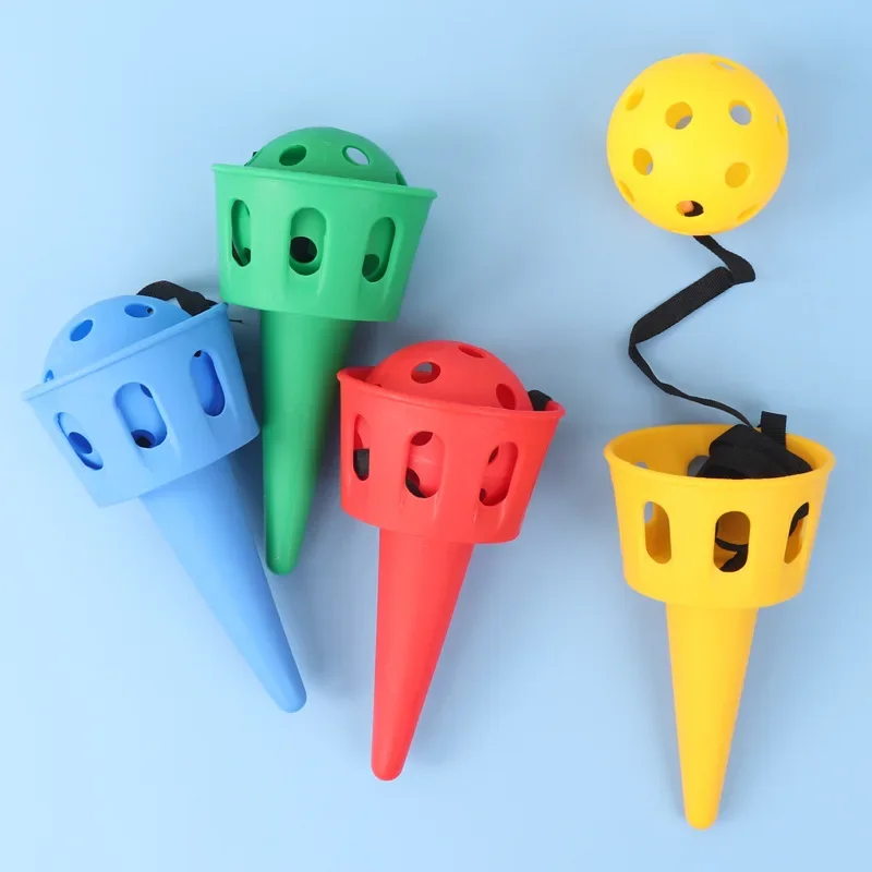 1pc ao ar livre jogar e pegar bola jogo das crianças mão olho coordenação treinamento desenvolver inteligência brinquedos suaves para crianças presentes