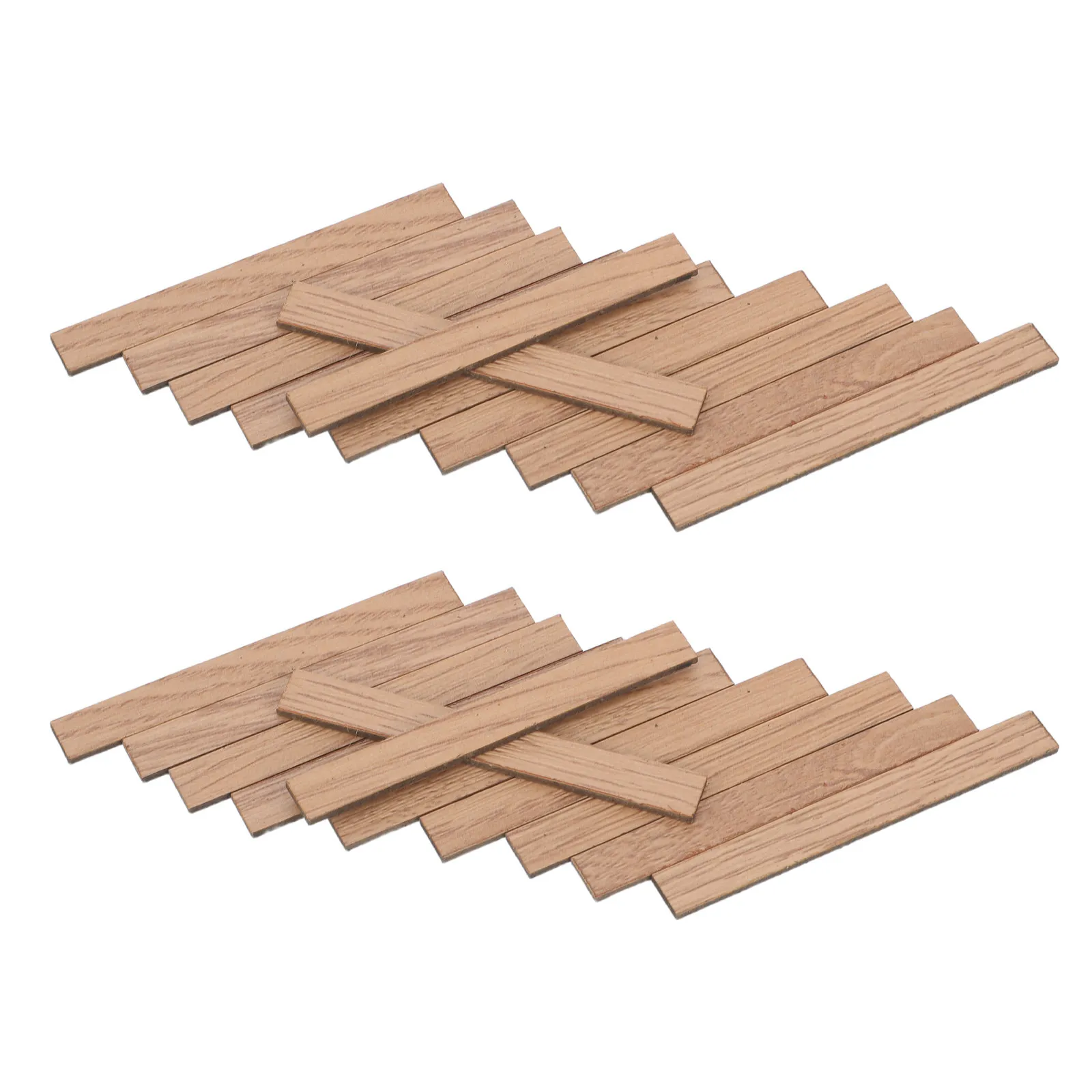 

40Pcs Miniature Dollhouse Flooring Sheets Peel and Stick Self Adhesive Faux Wood Grain Floor Tiles for DIY Dollhouse Decor Khaki