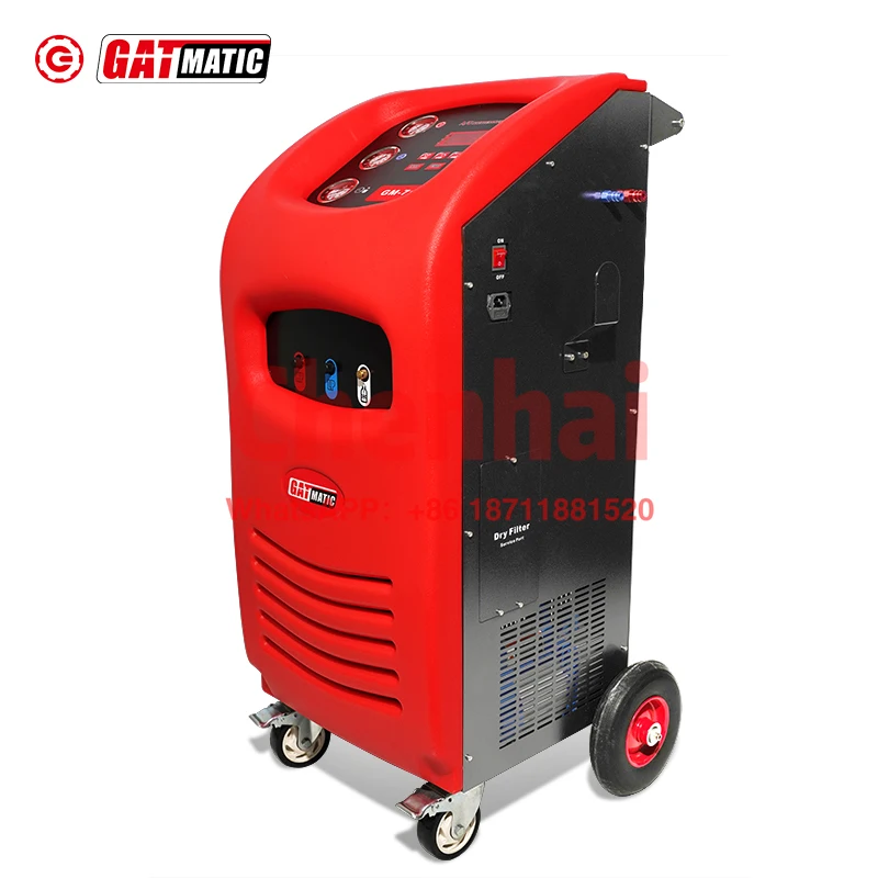 Factory Sale Car A/C Service Machine Recharge Refrigerant Gas Recycling Fully Automatic AC Recovery Machine