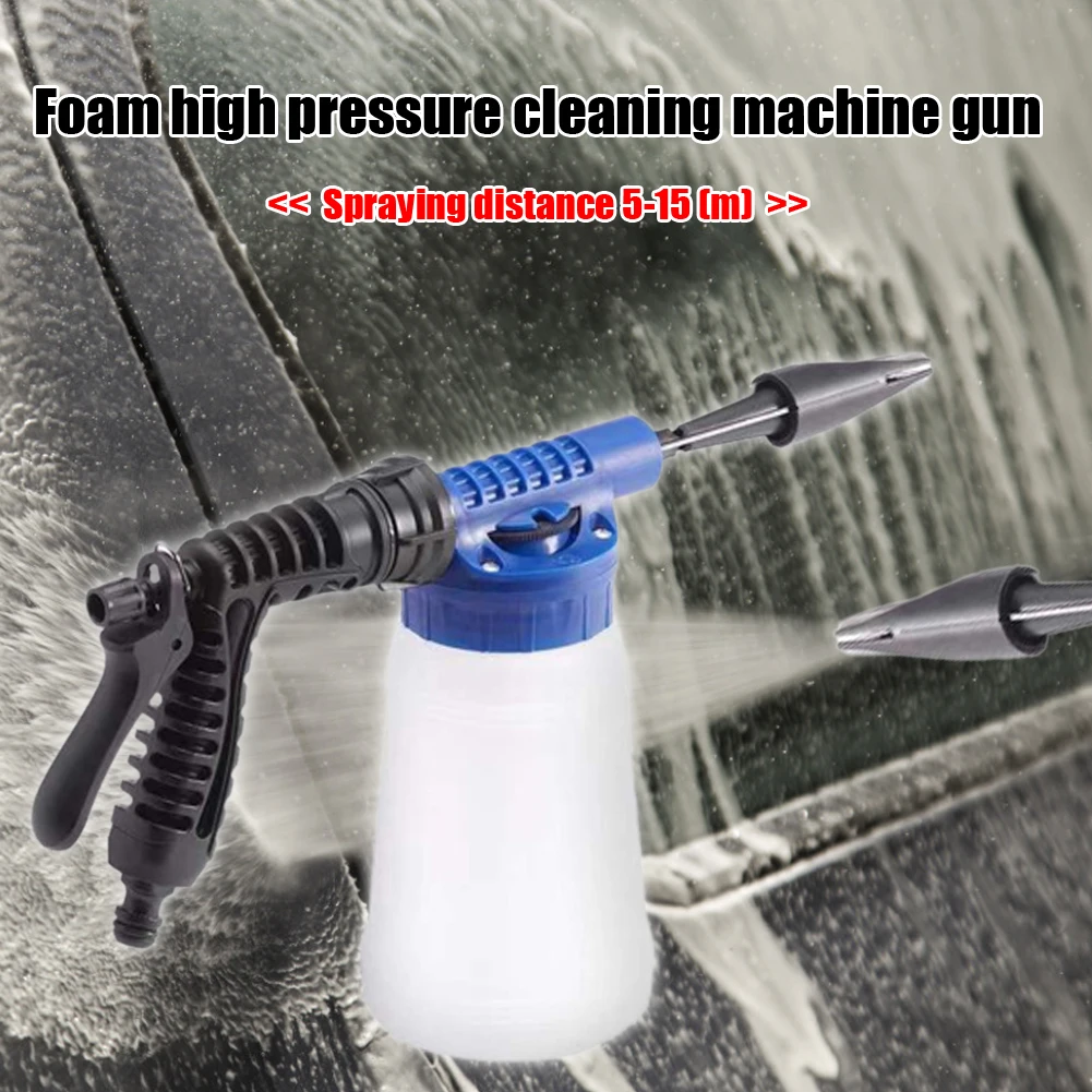 1L Plastic Foam Generator 1/4 Quick Connector Car Wash Foam Tank Car Washer Soap Sprayer Garden Watering Washing Cleaning Tools