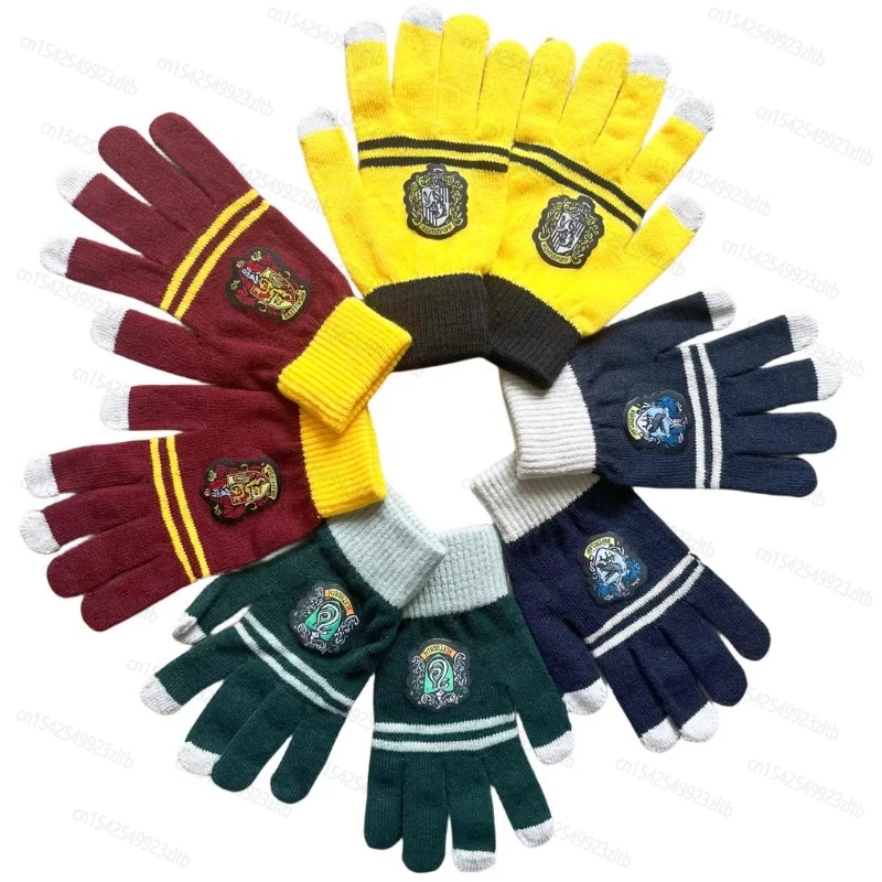 Harries Magician Boy Gloves Potters Magic School Slytherin Hogwarts Ravenclaw Gryffindor Gloves Children\'s Christmas Present